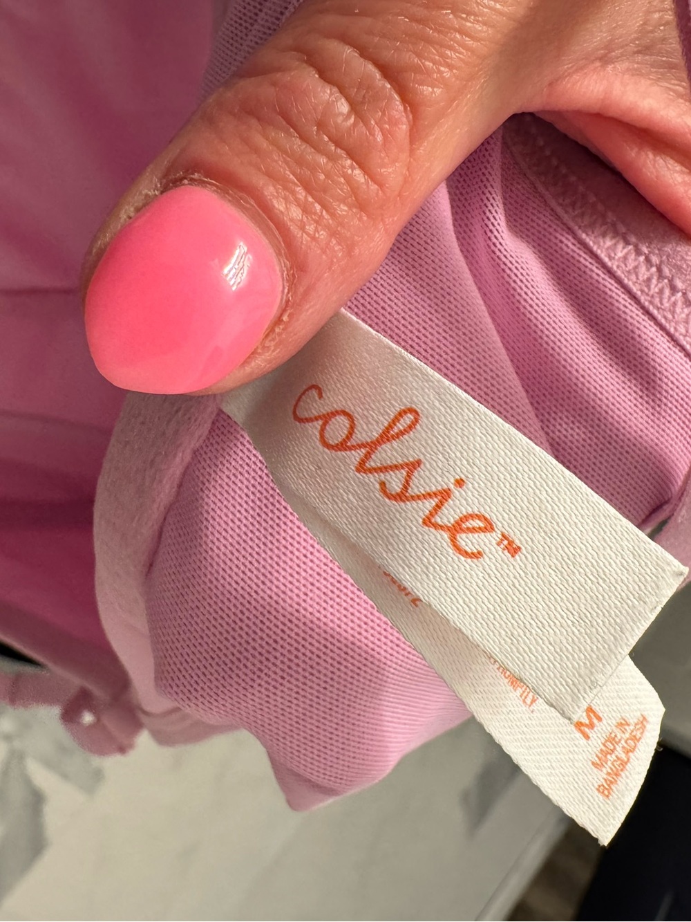 Colsie Pastel Pink Ribbed Cami - Picture 3 of 3